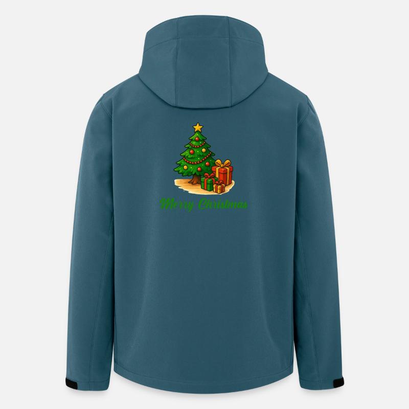Weihnachtsbaum Geschenke - Recycelte Männer Softshell-Jacke von Stanley/Stella - Dunkles Petrol