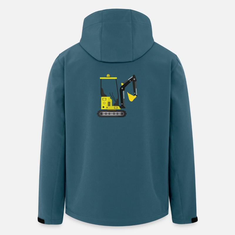 Bagger - Recycelte Männer Softshell-Jacke von Stanley/Stella - Dunkles Petrol