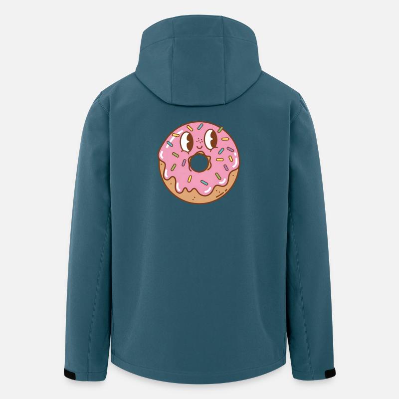 Donut - Recycelte Männer Softshell-Jacke von Stanley/Stella - Dunkles Petrol
