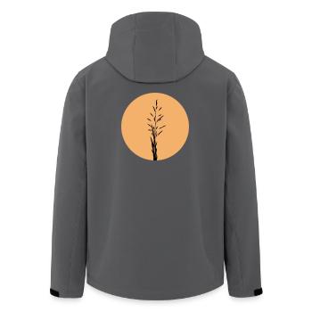 Silhouette dans Sunset Circle - Veste softshell homme en polyester recyclé Stanley/Stella - bleu pétrole foncé - Dos - AI Model Male 185 light (185cm)