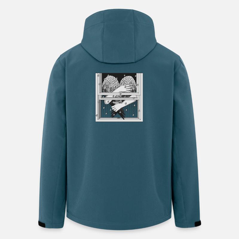 ZWISCHEN - Recycelte Männer Softshell-Jacke von Stanley/Stella - Dunkles Petrol