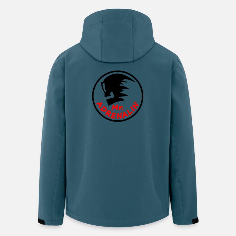 Mr. Adrenalin - Recycelte Männer Softshell-Jacke Discoverer von Stanley/Stella - Dunkles Petrol