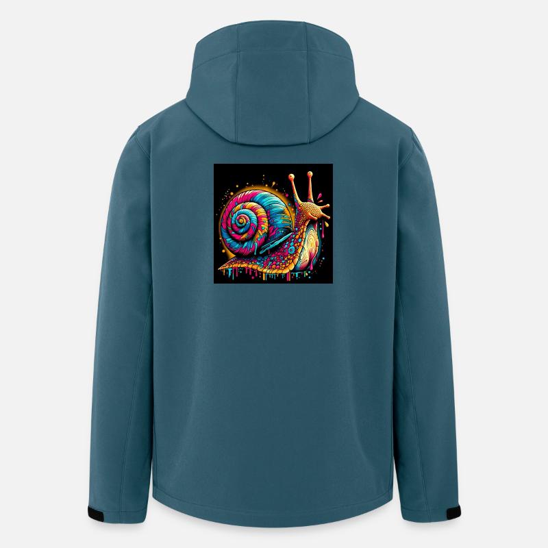 Schnecke - Recycelte Männer Softshell-Jacke von Stanley/Stella - Dunkles Petrol
