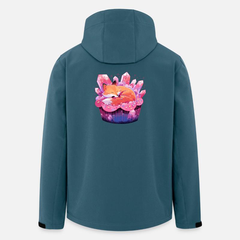 Sleeping fox in crystal cake - Men’s Recycled Softshell Jacket by Stanley/Stella - stargazer