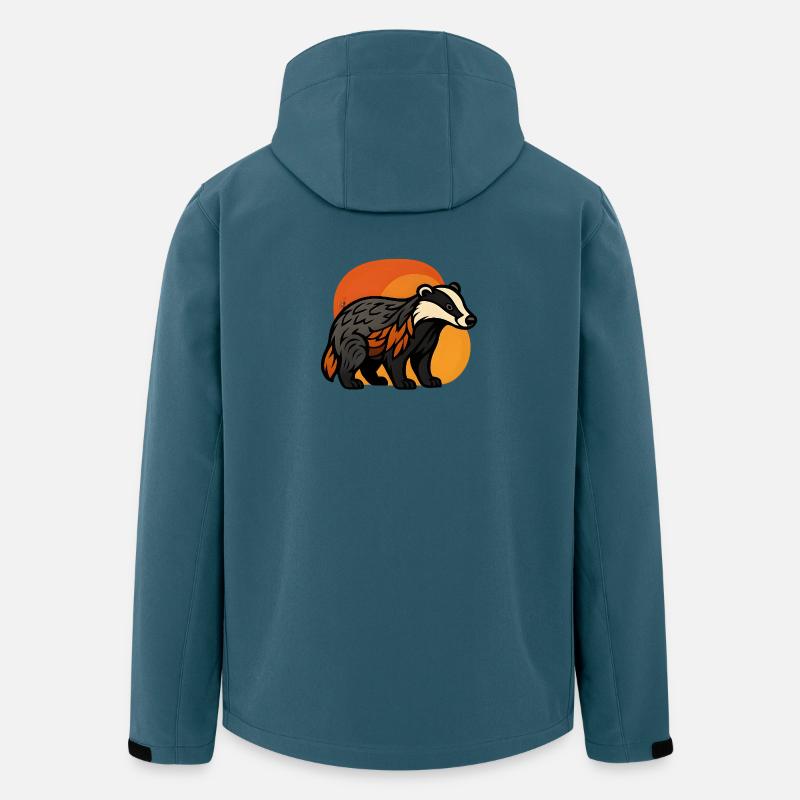 Badger at sunset - Men’s Recycled Softshell Jacket by Stanley/Stella - stargazer