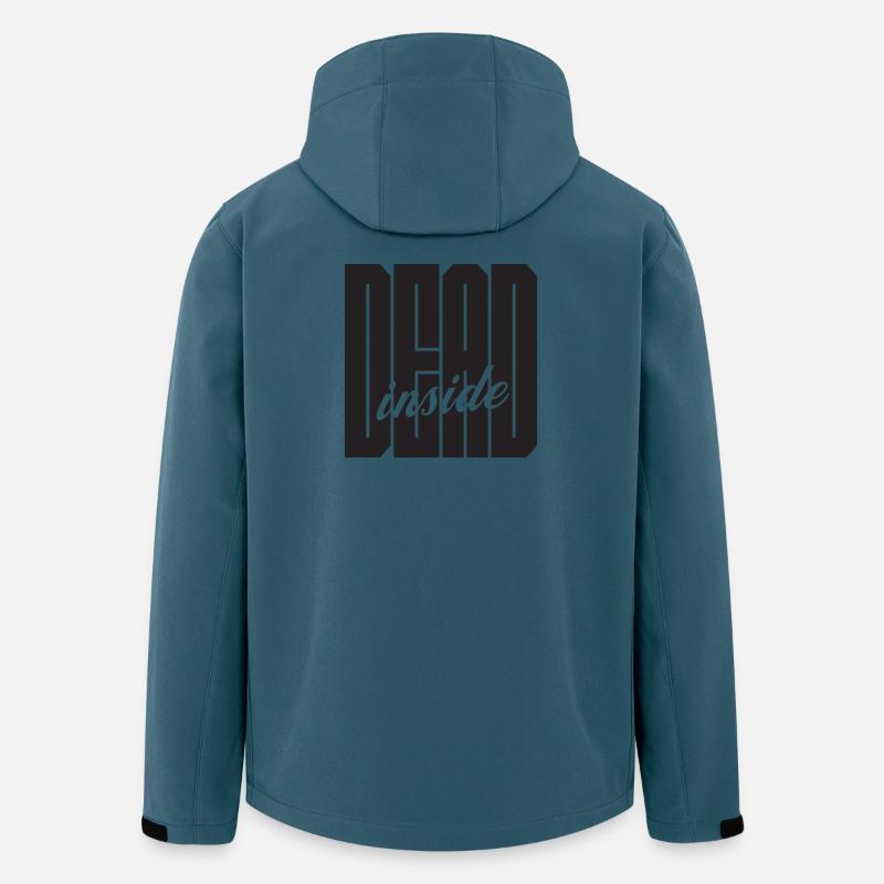 Dead Inside fettes Logo - Recycelte Männer Softshell-Jacke von Stanley/Stella - Dunkles Petrol