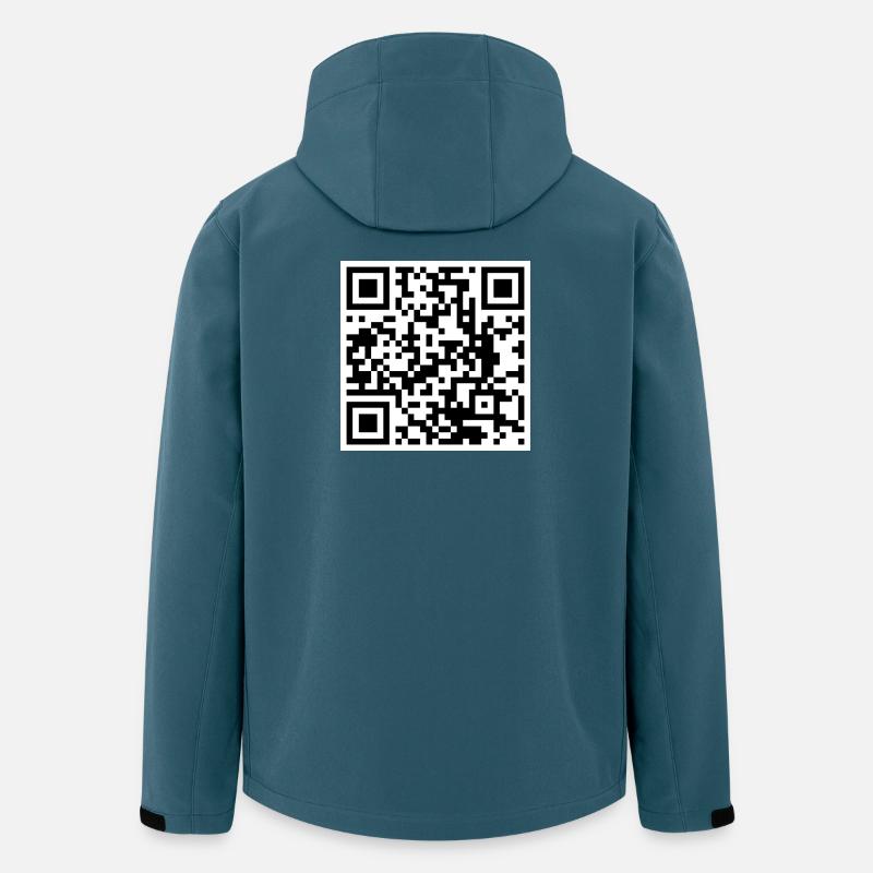 QR code quote funny humor - Men’s Recycled Softshell Jacket by Stanley/Stella - stargazer