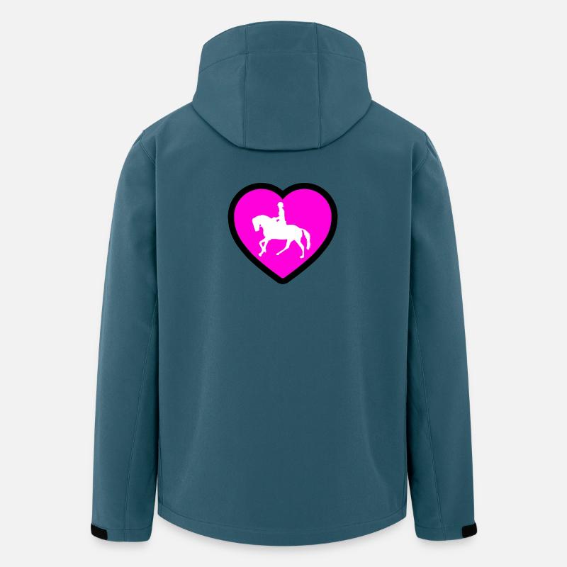Pferde - Recycelte Männer Softshell-Jacke von Stanley/Stella - Dunkles Petrol