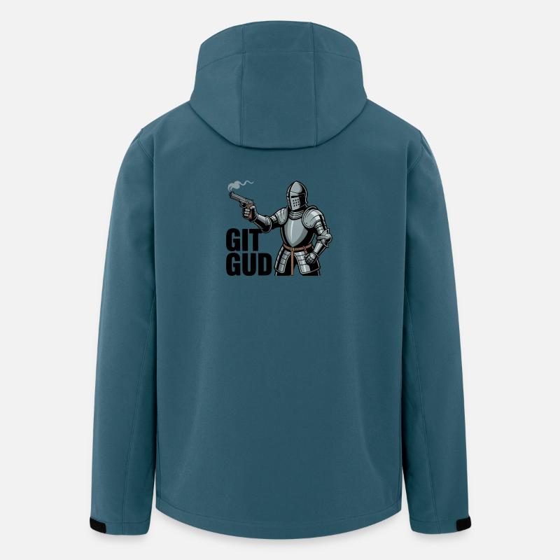 Gid Gud – Lustige Gaming-Memes - Recycelte Männer Softshell-Jacke von Stanley/Stella - Dunkles Petrol