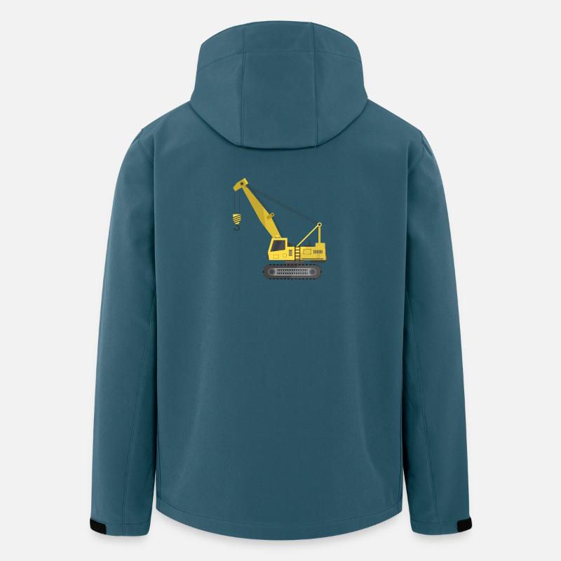 Krabbenkran - Recycelte Männer Softshell-Jacke von Stanley/Stella - Dunkles Petrol
