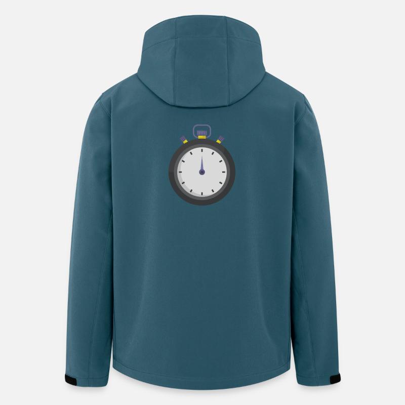 Stoppuhr - Recycelte Männer Softshell-Jacke von Stanley/Stella - Dunkles Petrol