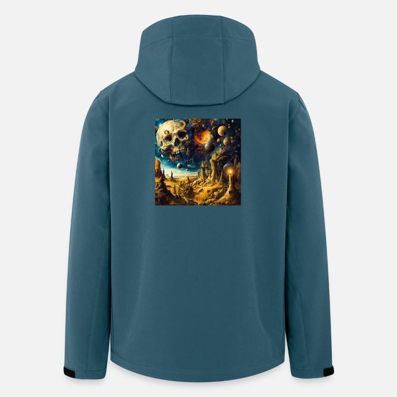 Kosmische Skelettlandschaft - Recycelte Männer Softshell-Jacke von Stanley/Stella - Dunkles Petrol