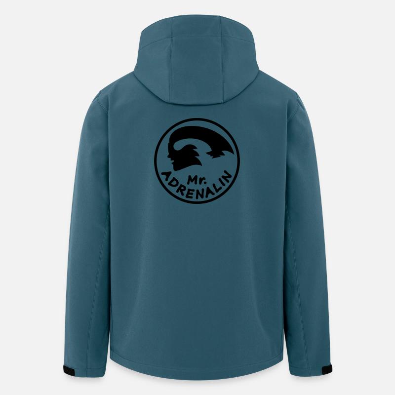 Mr. Adrenalin Rennen - Recycelte Männer Softshell-Jacke von Stanley/Stella - Dunkles Petrol