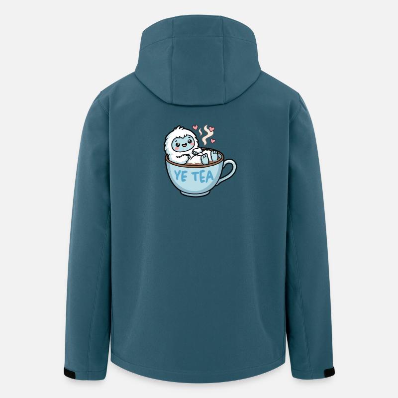 Yeti im Teebecher - Recycelte Männer Softshell-Jacke Discoverer von Stanley/Stella - Dunkles Petrol