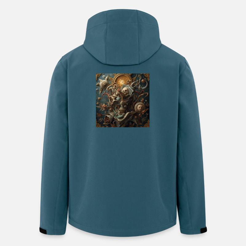 Barock-Surrealismus mit Dead Time - Recycelte Männer Softshell-Jacke von Stanley/Stella - Dunkles Petrol