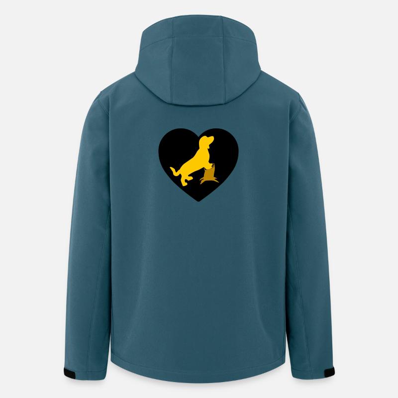 Dackel - Recycelte Männer Softshell-Jacke von Stanley/Stella - Dunkles Petrol