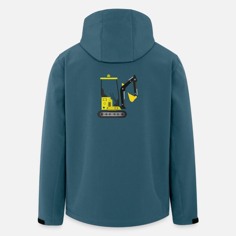 Bagger - Recycelte Männer Softshell-Jacke Discoverer von Stanley/Stella - Dunkles Petrol