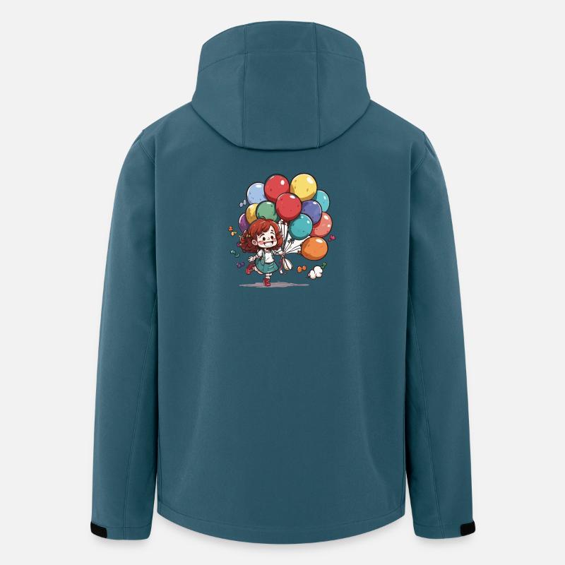 Ballonparade Mädchen - Recycelte Männer Softshell-Jacke von Stanley/Stella - Dunkles Petrol