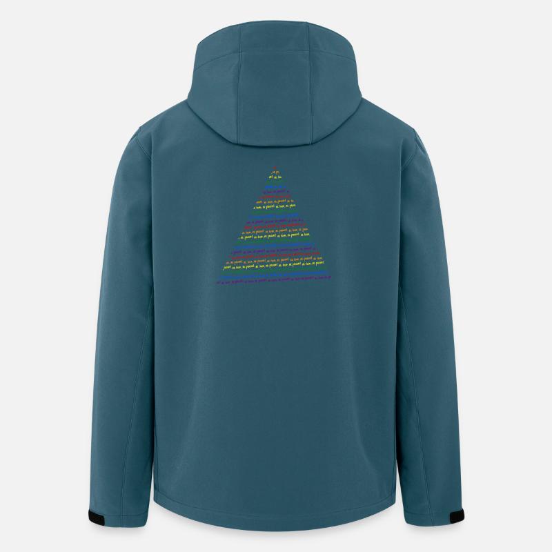 Be Loud Be Proud Pyramid Rainbow - Recycelte Männer Softshell-Jacke von Stanley/Stella - Dunkles Petrol