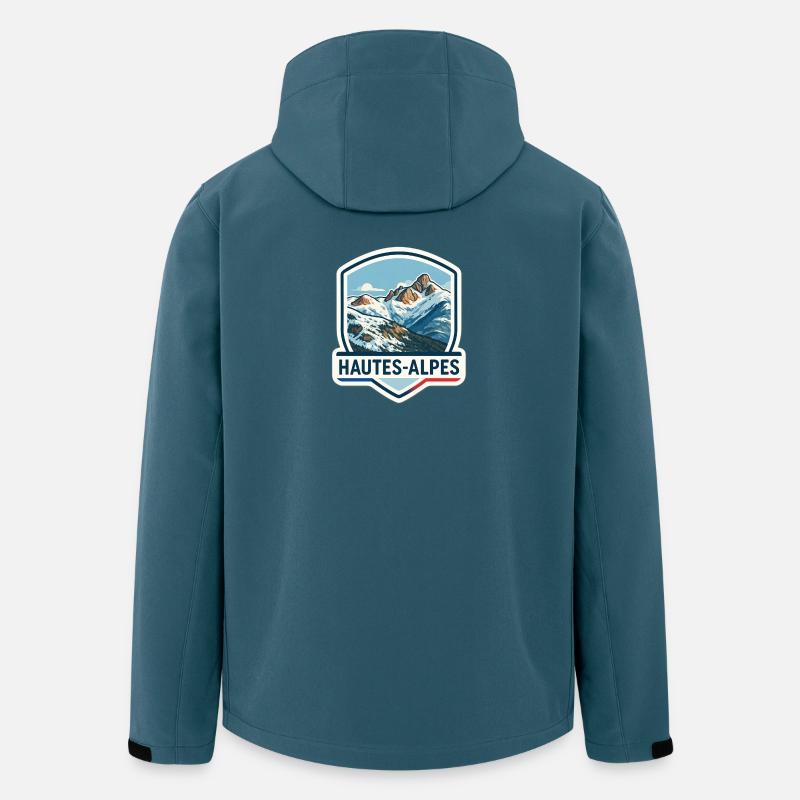 Blauer Alpen-Schild - Recycelte Männer Softshell-Jacke von Stanley/Stella - Dunkles Petrol