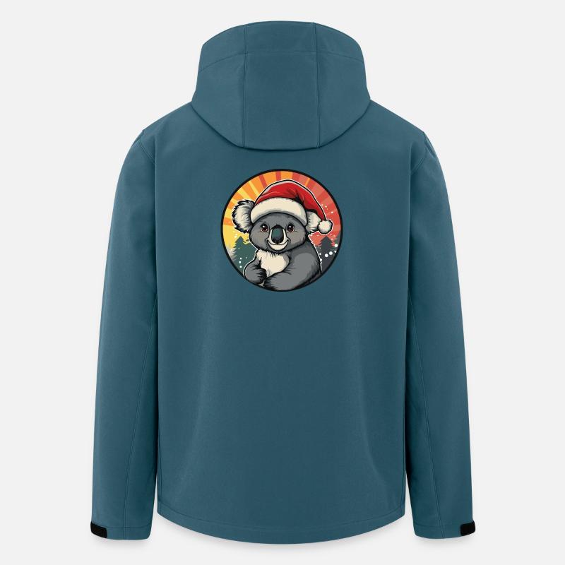 Collectionneur de Koala de Noël - Veste softshell homme en polyester recyclé Stanley/Stella - bleu pétrole foncé