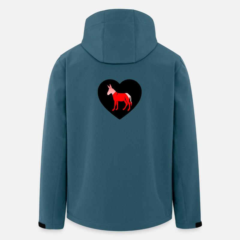 Esel - Recycelte Männer Softshell-Jacke von Stanley/Stella - Dunkles Petrol