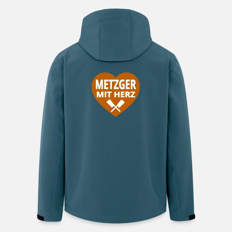 Metzger - Recycelte Männer Softshell-Jacke von Stanley/Stella - Dunkles Petrol