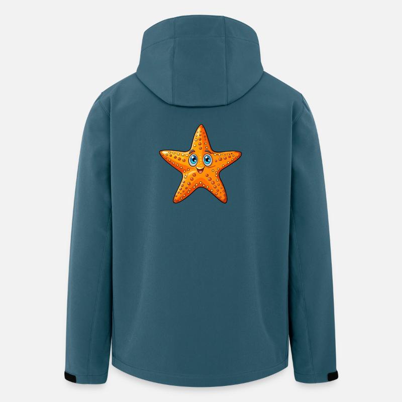 Seestern - Recycelte Männer Softshell-Jacke von Stanley/Stella - Dunkles Petrol
