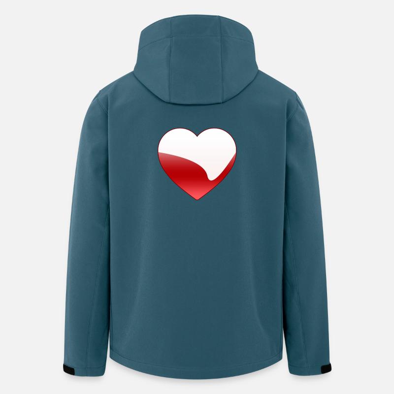 Liebe - Recycelte Männer Softshell-Jacke von Stanley/Stella - Dunkles Petrol