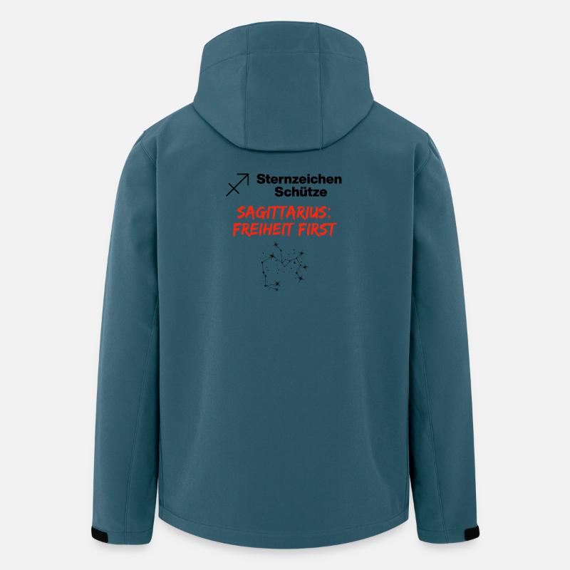Sternzeichen Schütze – Freiheit first - Recycelte Männer Softshell-Jacke von Stanley/Stella - Dunkles Petrol