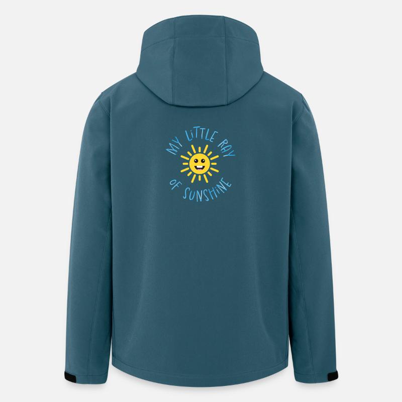 RAY_OF_SUN_BLUE - Recycelte Männer Softshell-Jacke von Stanley/Stella - Dunkles Petrol