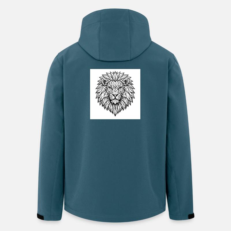 Geometric lion head line art - Men’s Recycled Softshell Jacket by Stanley/Stella - stargazer