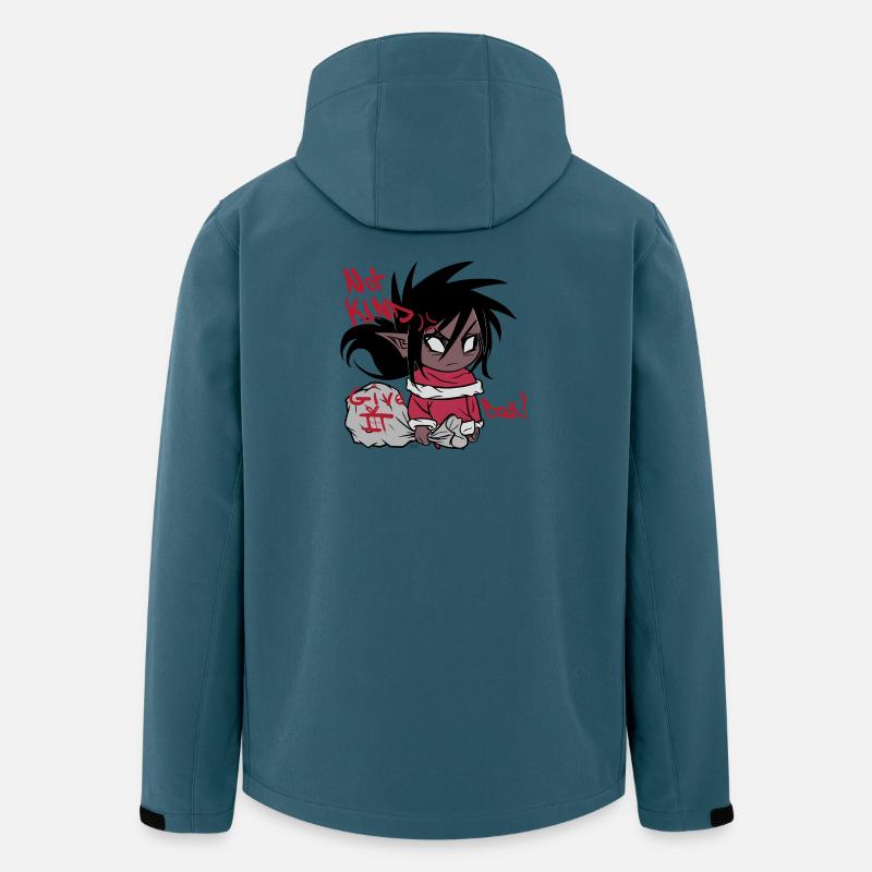 Chibi von Weihnachten - Recycelte Männer Softshell-Jacke von Stanley/Stella - Dunkles Petrol
