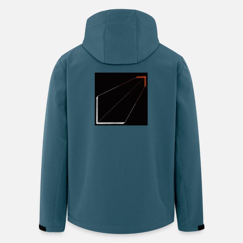 Structure silencieuse - Veste softshell homme en polyester recyclé Stanley/Stella - bleu pétrole foncé