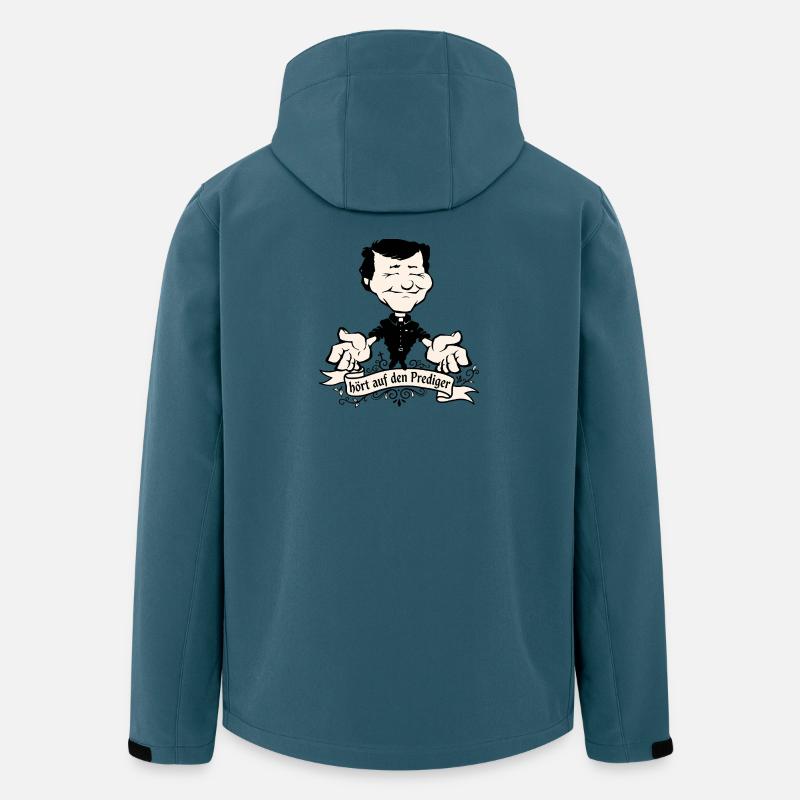 Hört auf den Prediger - Recycelte Männer Softshell-Jacke von Stanley/Stella - Dunkles Petrol