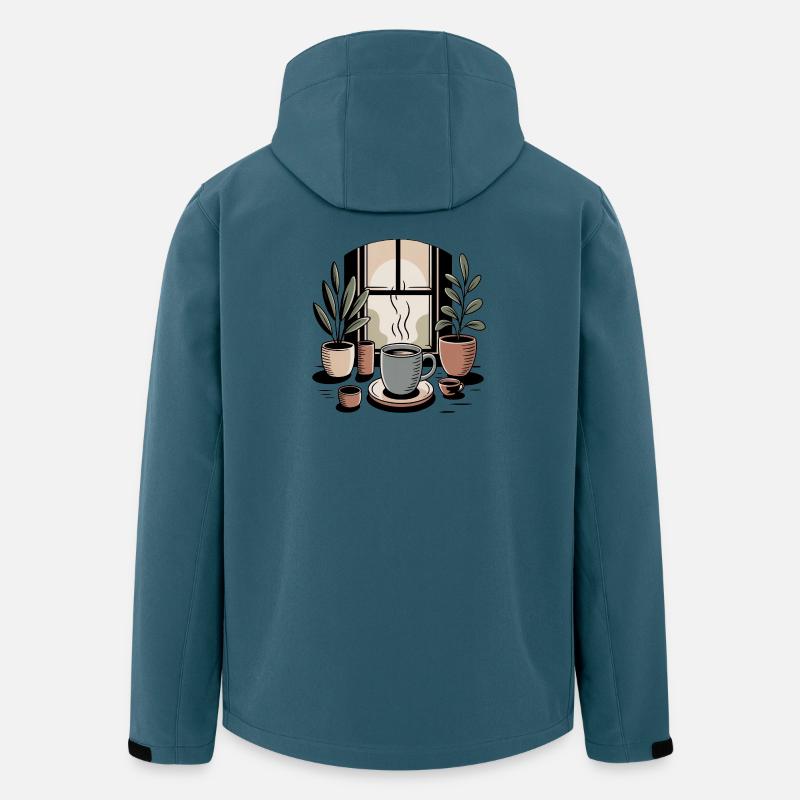 Kaffe Simpelt Liv Anti Hustle Rolig - Stanley/Stella herre softshelljakke i genanvendt polyester - mørk petrol