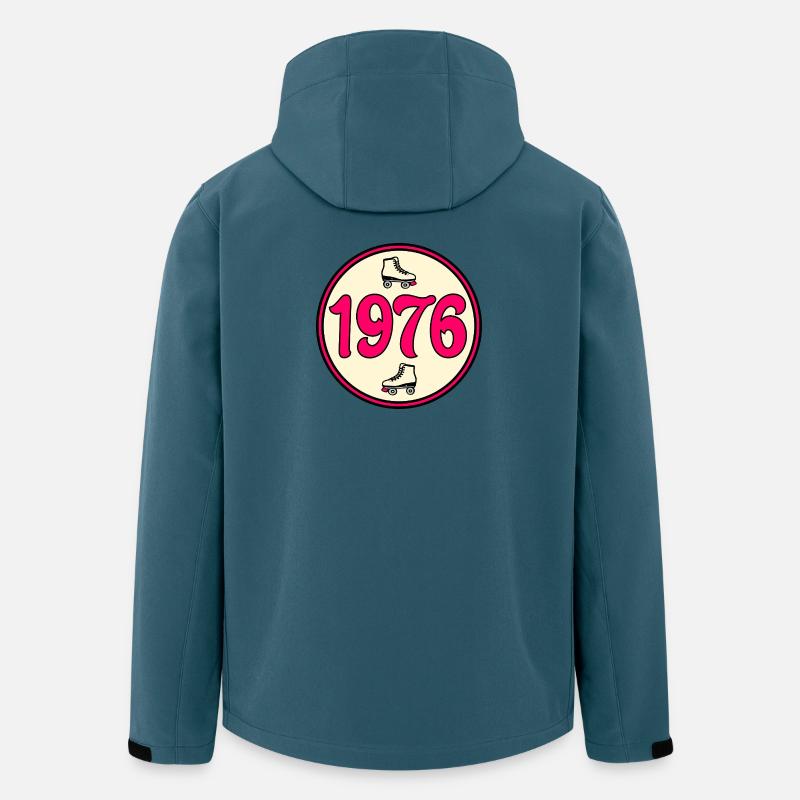 50th Birthday 1976 - Roller Skates - Men’s Recycled Softshell Jacket by Stanley/Stella - stargazer