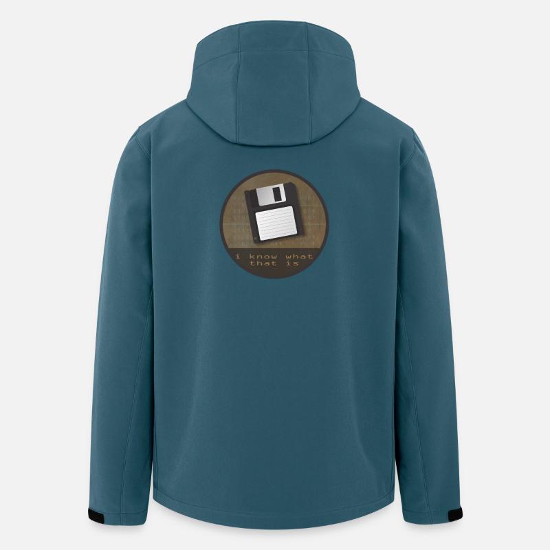 floppy disk - Recycelte Männer Softshell-Jacke von Stanley/Stella - Dunkles Petrol