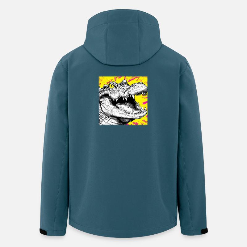 Crocodile Sketch – Urban Graffiti Style Design - Men’s Recycled Softshell Jacket by Stanley/Stella - stargazer