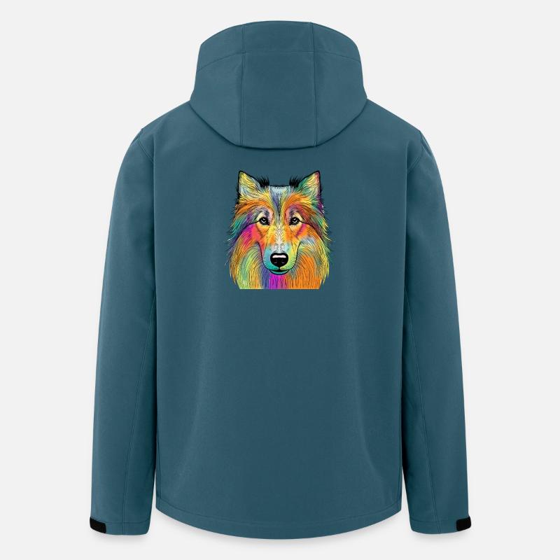 Collie - Recycelte Männer Softshell-Jacke von Stanley/Stella - Dunkles Petrol