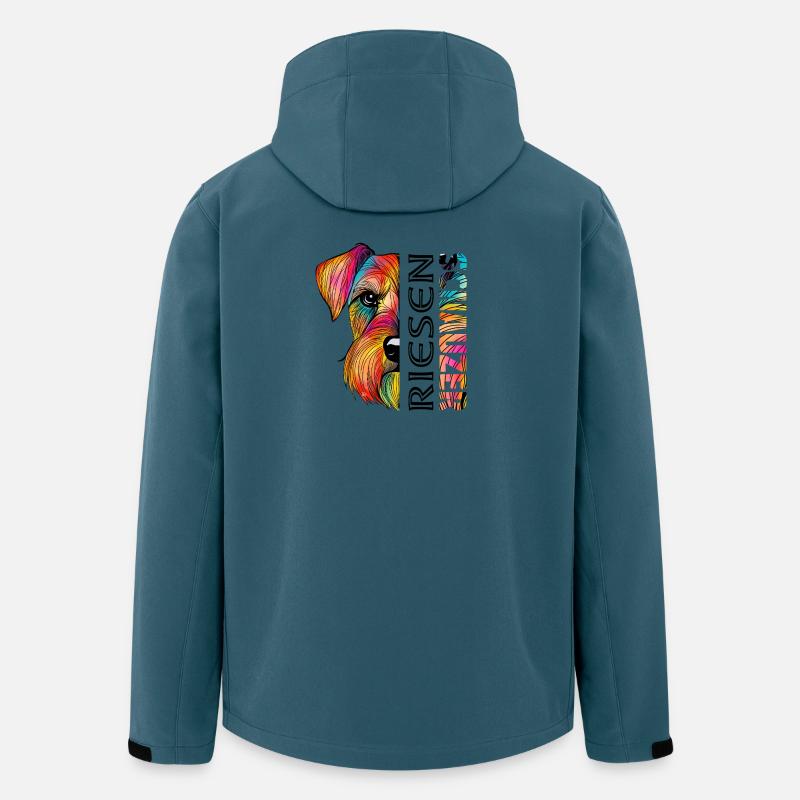 Schnauzer - Recycelte Männer Softshell-Jacke von Stanley/Stella - Dunkles Petrol