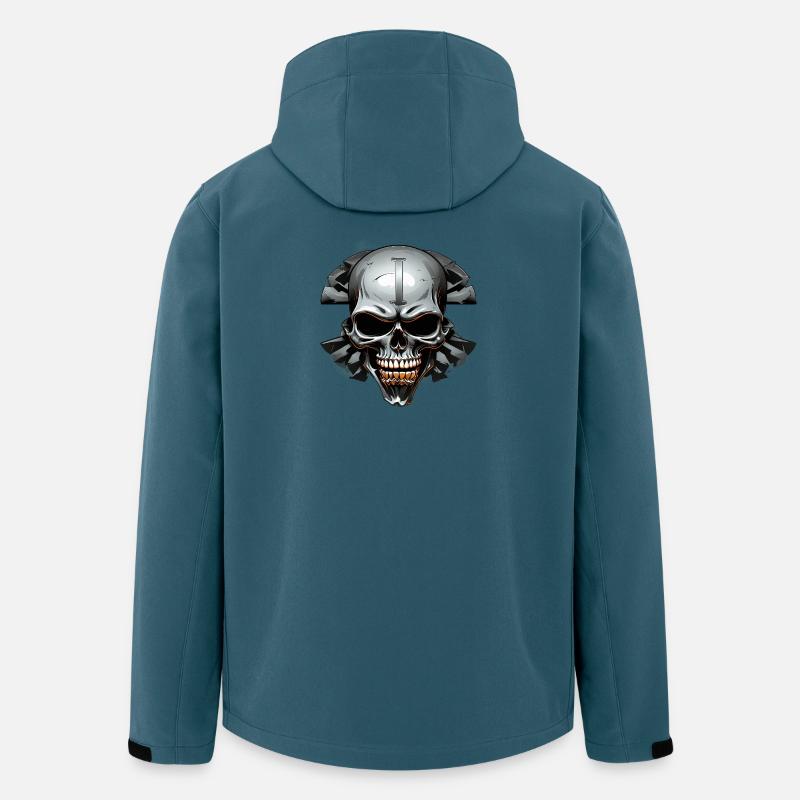 Ischadel dans un cercle rocheux - Veste softshell homme en polyester recyclé Stanley/Stella - bleu pétrole foncé