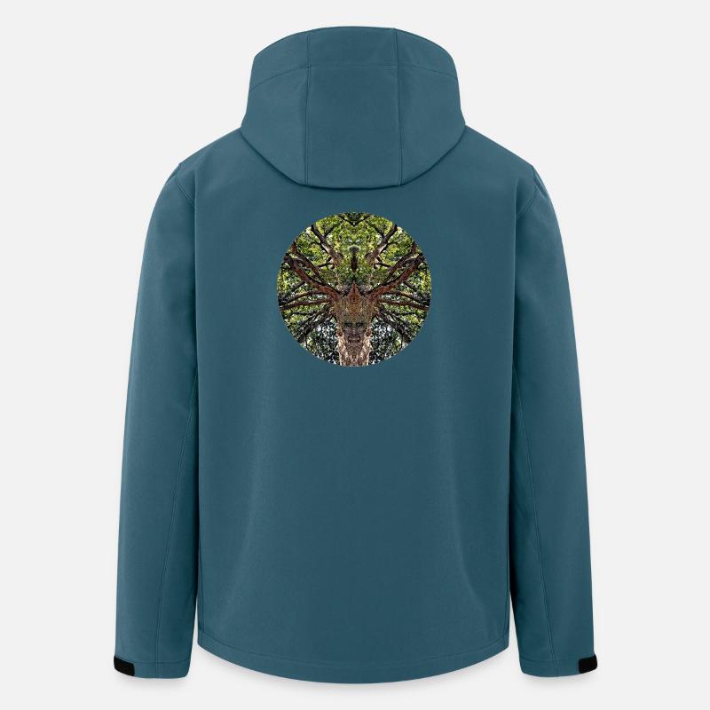 Naturwesen in Baumkrone - Recycelte Männer Softshell-Jacke von Stanley/Stella - Dunkles Petrol