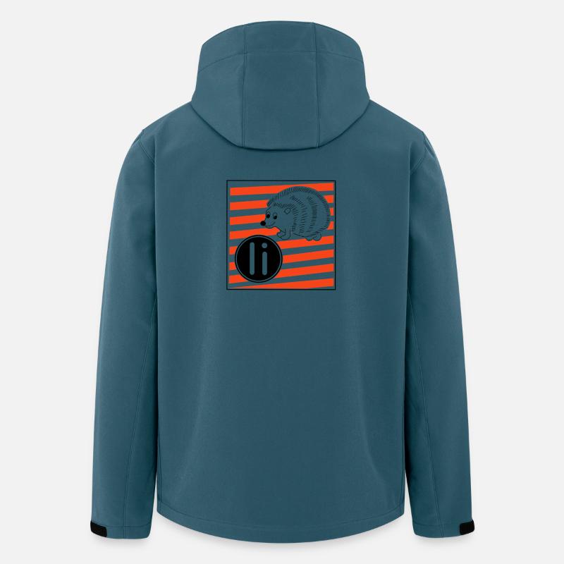 I wie Igel - Recycelte Männer Softshell-Jacke von Stanley/Stella - Dunkles Petrol