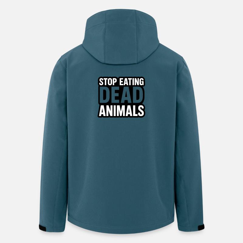 Stop Eating Dead Animals - Recycelte Männer Softshell-Jacke von Stanley/Stella - Dunkles Petrol