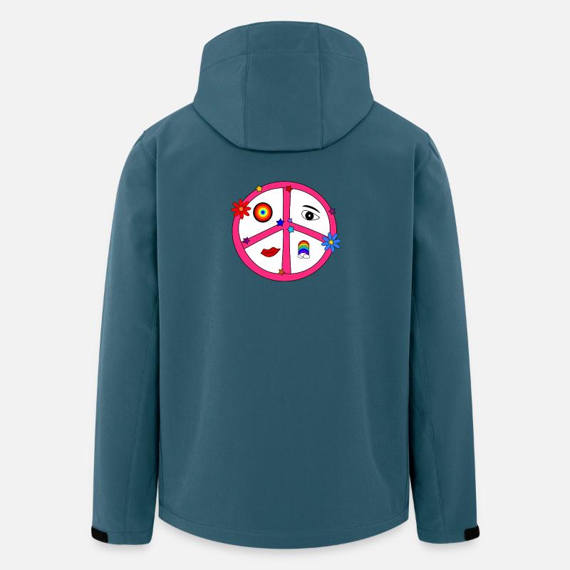 My_old_hippie_soul - Recycelte Männer Softshell-Jacke von Stanley/Stella - Dunkles Petrol