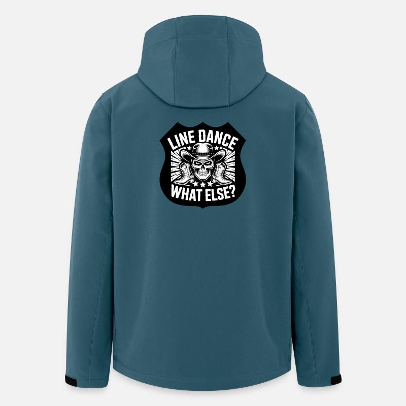 Line Dance Skull Western Shirt - Recycelte Männer Softshell-Jacke von Stanley/Stella - Dunkles Petrol