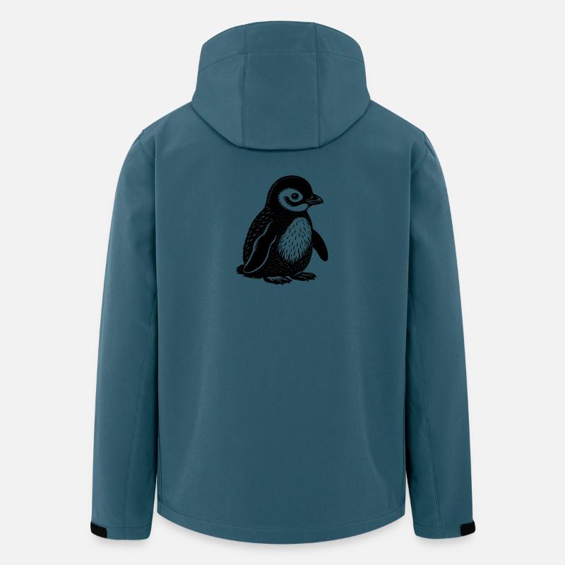 Pinguin-Baby - Recycelte Männer Softshell-Jacke von Stanley/Stella - Dunkles Petrol