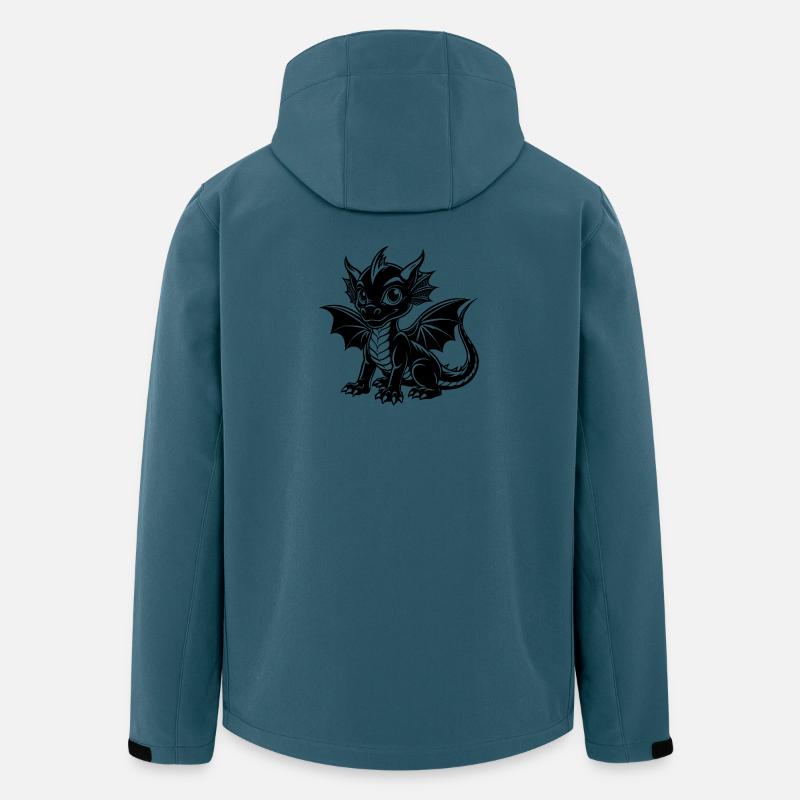 Babydrache - Recycelte Männer Softshell-Jacke von Stanley/Stella - Dunkles Petrol