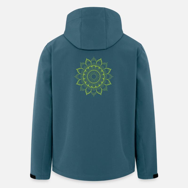 Mandala - Recycelte Männer Softshell-Jacke von Stanley/Stella - Dunkles Petrol
